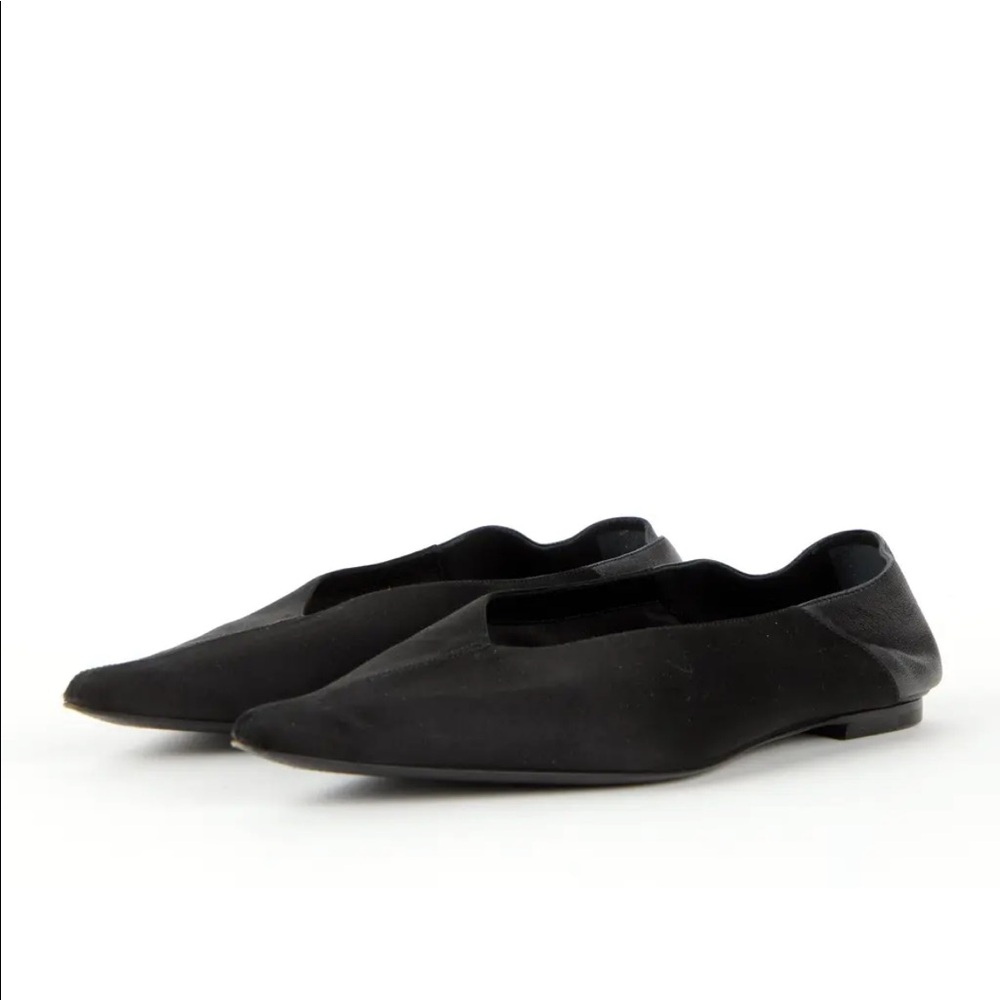 Saint Laurent // Carolyn Flats in Noir